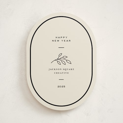 This is a coal business holiday cards with standard by Megan Davis called matchbook printing on signature in standard