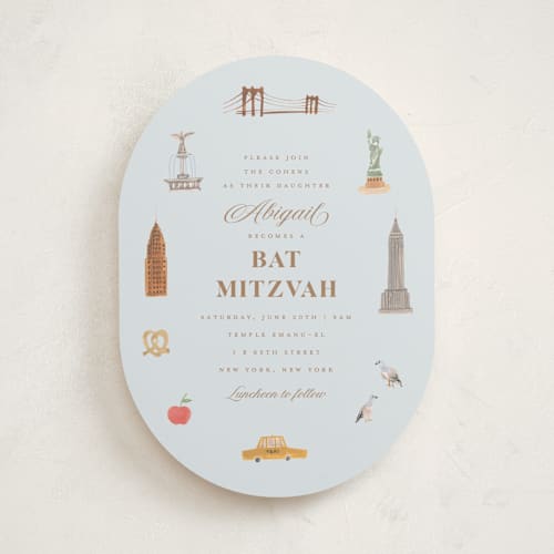 This is a ice bar mitzvah bat mitzvah invitations with standard by Teju Reval called painted nyc printing on signature in standard