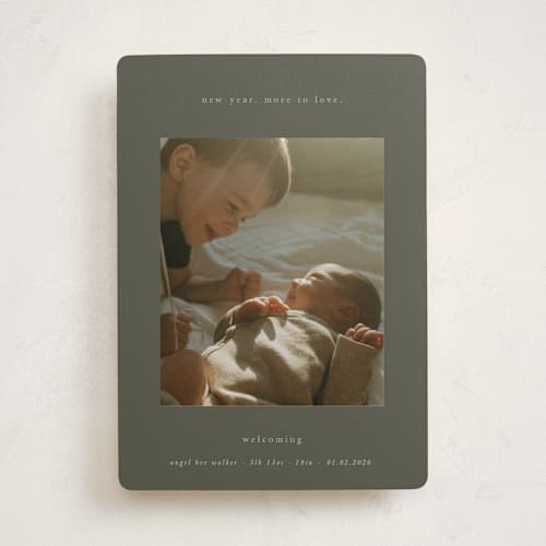 This is a serenity babys first christmas with standard by Blustery August called more to love printing on recycled smooth signature in standard