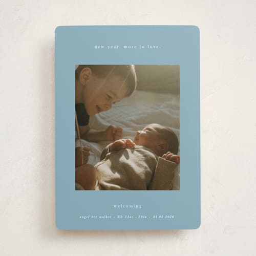 This is a sky babys first christmas with standard by Blustery August called more to love printing on recycled smooth signature in standard