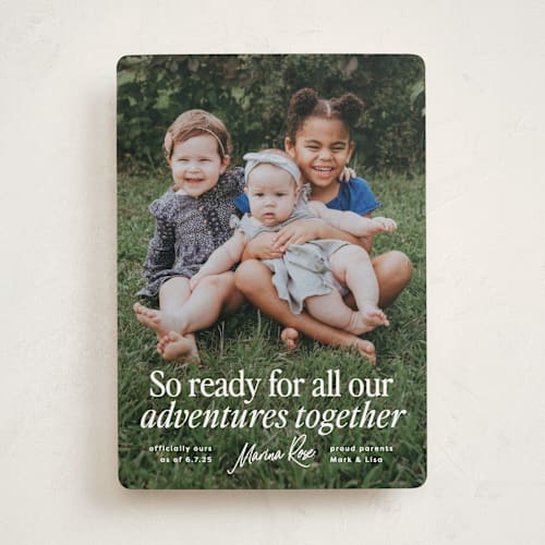 This is a cloud birth announcements with standard by Erin L. Wilson called together printing on smooth signature in standard