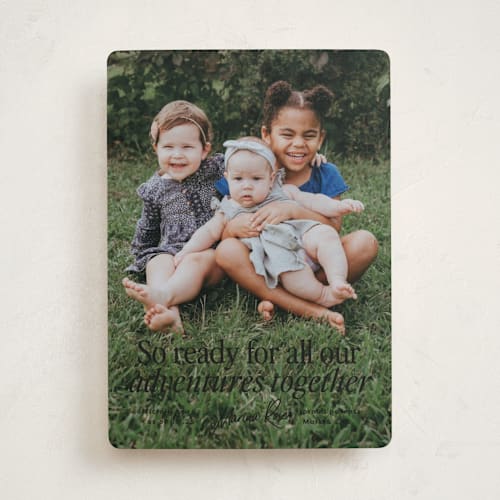 This is a ink birth announcements with standard by Erin L. Wilson called together printing on smooth signature in standard