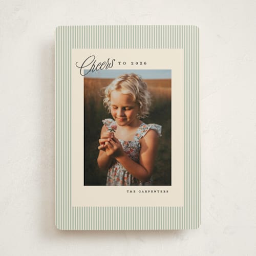 This is a pine photo christmas cards with standard by Creo Study called heavenly peace printing on recycled smooth signature in standard