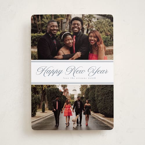 This is a sky photo christmas cards with standard by Nicole Walsh called two photo split printing on recycled smooth signature in standard