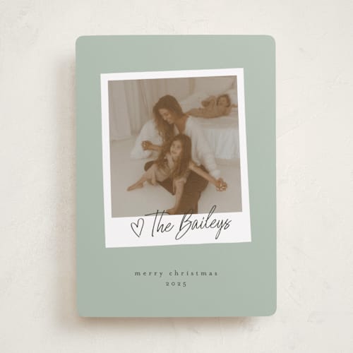 This is a spruce photo christmas cards with standard by Karidy Walker called holiday snapshot printing on recycled smooth signature in standard