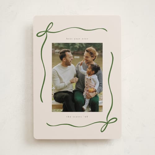 This is a spruce photo christmas cards with standard by chocomocacino called carajillo printing on recycled smooth signature in standard