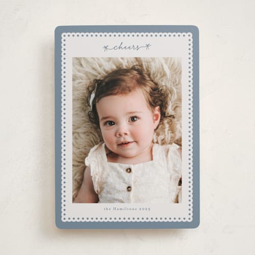 This is a sky photo christmas cards with standard by Nicole Walsh called merry bows printing on recycled smooth signature in standard