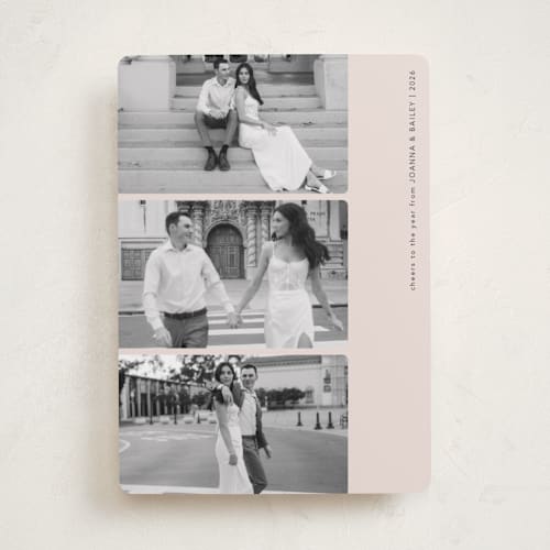 This is a sugar plum photo christmas cards with standard by Morgan Kendall called viewfinder printing on recycled smooth signature in standard