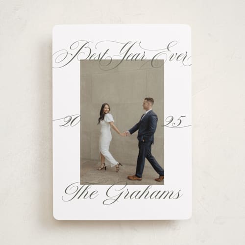 This is a fir photo christmas cards with standard by Alston Foster called ethereal printing on recycled smooth signature in standard