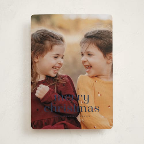 This is a midnight photo christmas cards with standard by Wildfield Paper Co called quartz printing on recycled smooth signature in standard