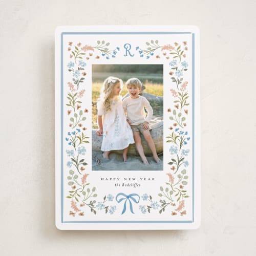 This is a blue jay photo christmas cards with standard by Melanie Kosuge called lafayette printing on recycled smooth signature in standard