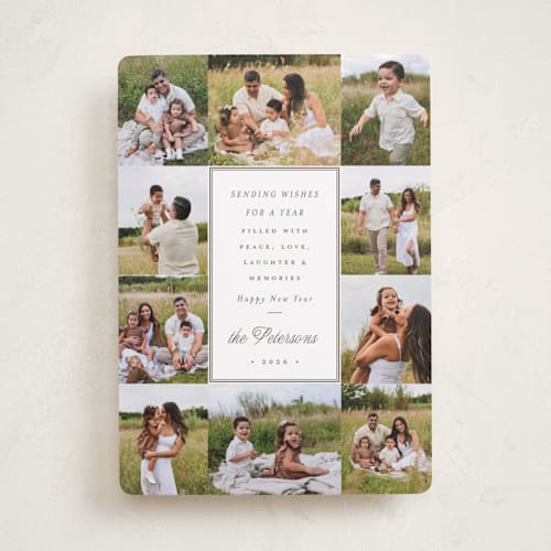 This is a gingerbread photo christmas cards with standard by Emily Betts called ten printing on recycled smooth signature in standard