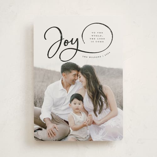 This is a ink photo christmas cards with standard by Michelle Taylor called sweeping joy printing on recycled smooth signature in standard