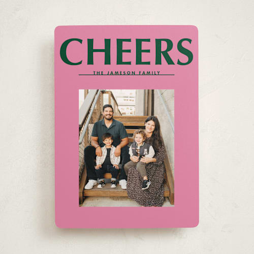 This is a candy photo christmas cards with standard by Baumbirdy called big peace printing on recycled smooth signature in standard