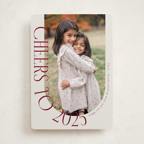 This is a wine photo christmas cards with standard by Brianne Larsen called glory around printing on recycled smooth signature in standard