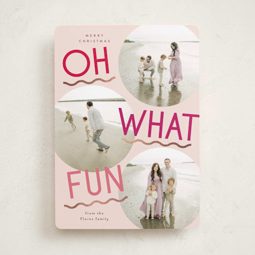 This is a gumdrop foil pressed holiday cards with foil pressed by Everett Paper Goods called fun redux printing on recycled smooth signature in standard