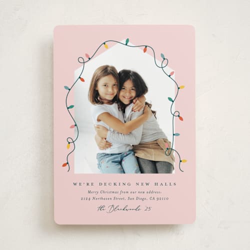 This is a fruitcake holiday photo cards with standard by Erica Krystek called christmas move printing on recycled smooth signature in standard