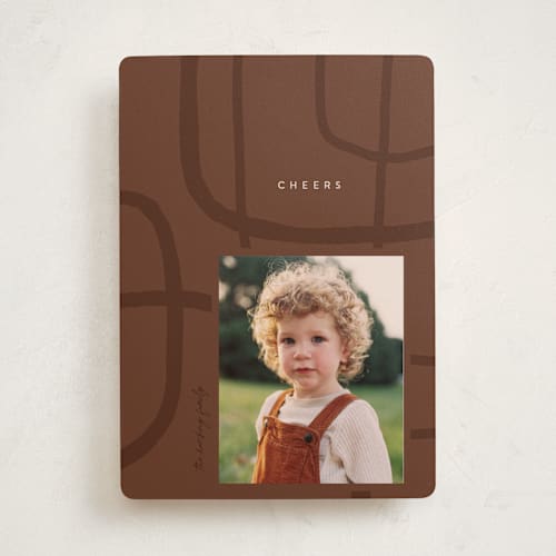 This is a rusty holiday photo cards with standard by Erin L. Wilson called pathway printing on recycled smooth signature in standard