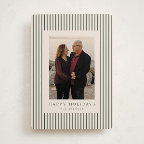 This is a balsam holiday photo cards with standard by Kristie Kern called the prep printing on recycled smooth signature in standard