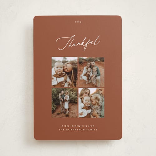 This is a sugared almond thanksgiving cards invitations with standard by Blustery August called everest printing on recycled smooth signature in standard