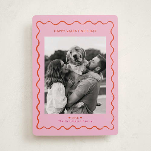 This is a rose valentines day with standard by Cass Loh called handdrawn wavy border printing on recycled smooth signature in standard