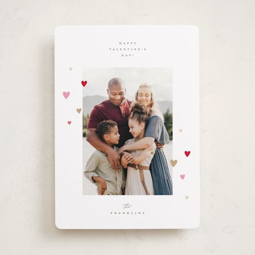 This is a berries valentines day with standard by Pixel and Hank called little hearts printing on recycled smooth signature in standard