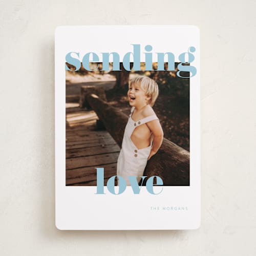 This is a sky valentines day with standard by Angela Thompson called joyful & bright printing on recycled smooth signature in standard