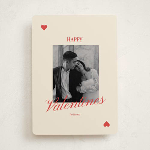 This is a champagne valentines day with standard by Helena Vitto called lucky printing on recycled smooth signature in standard