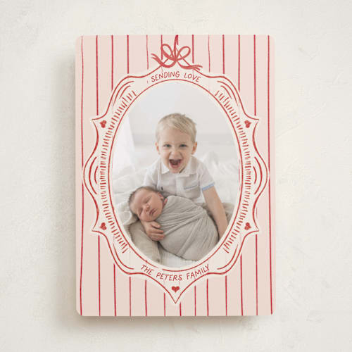 This is a apple valentines day with standard by Tamara Hilje called vintage frame printing on recycled smooth signature in standard