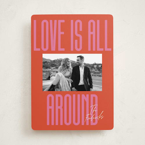 This is a cherry valentines day with standard by Jackie Crawford called love is all around printing on recycled smooth signature in standard