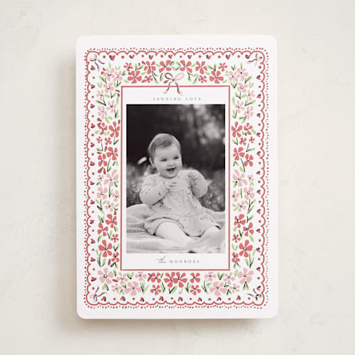 This is a rose valentines day with standard by Hudson meet Rose called vintage printing on recycled smooth signature in standard