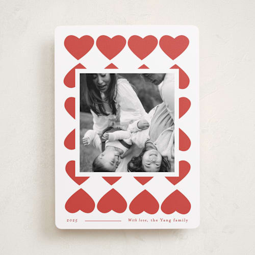 This is a candy heart valentines day with standard by Blustery August called heart of hearts printing on recycled smooth signature in standard