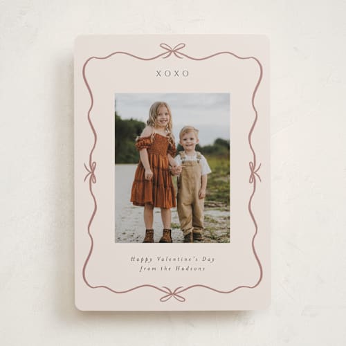 This is a petal valentines day with standard by Nicoletta Savod called smitten printing on recycled smooth signature in standard