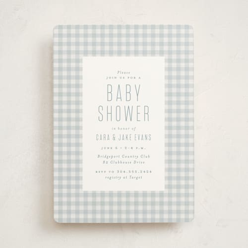 This is a sky baby shower invitations with standard by Lea Delaveris called charming printing on signature in standard