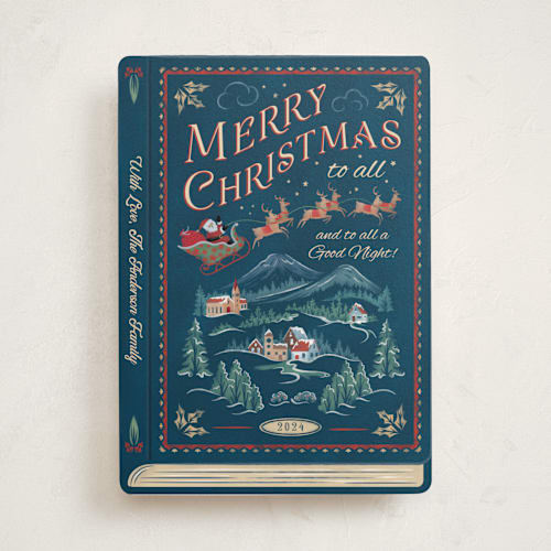 This is a night non photo holiday cards with standard by Paper Sun Studio called the night before christmas printing on signature in standard