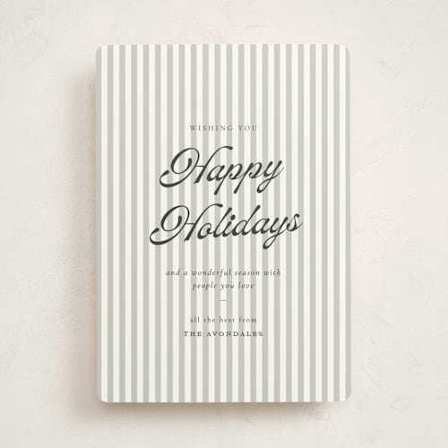 This is a evergreen non photo holiday cards with standard by Sara Hicks Malone called small things printing on signature in standard