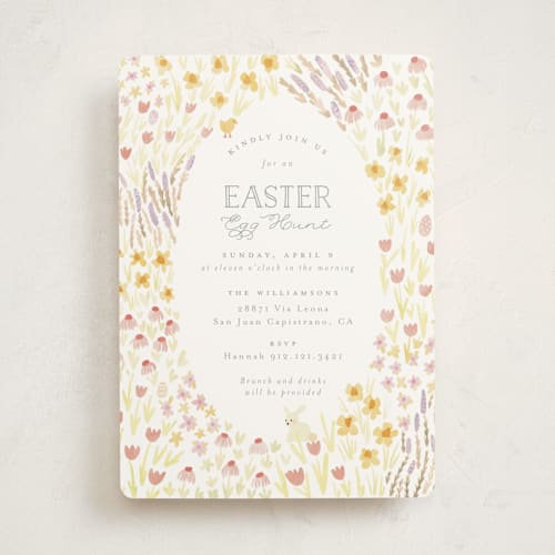 This is a tulip holiday party invitations with standard by Hudson meet Rose called easter celebration printing on signature in standard