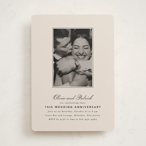 This is a dusty rose party invitations with standard by Creo Study called natty printing on signature in standard