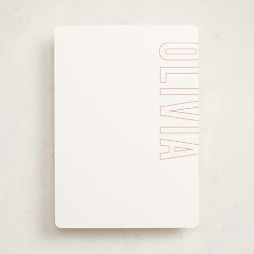 This is a cloud personalized stationery thank you cards with standard by Ilene Guy called big name printing on signature in 5x7