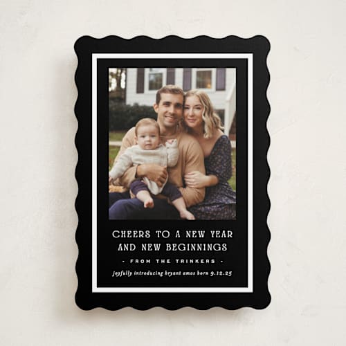 This is a midnight babys first christmas with standard by Amy Kross called brighter side printing on recycled smooth signature in standard