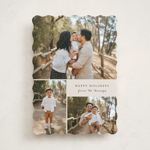 This is a cookie dough photo christmas cards with standard by Brianne Larsen called modern simple printing on recycled smooth signature in standard