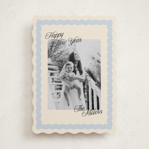 This is a frost photo christmas cards with standard by Pati Cascino called jovie printing on recycled smooth signature in standard