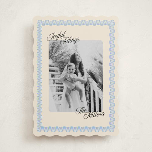 This is a frost photo christmas cards with standard by Pati Cascino called jovie printing on recycled smooth signature in standard
