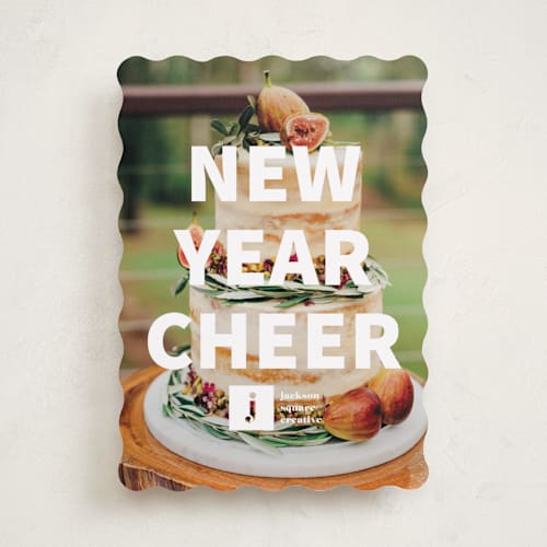 This is a snow business holiday cards with standard by Megan Davis called portfolio printing on recycled smooth signature in standard