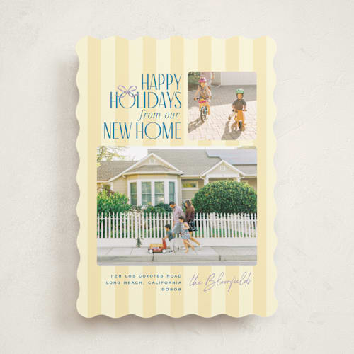 This is a lemonade holiday photo cards with standard by Owl and Toad called from our new home printing on recycled smooth signature in standard
