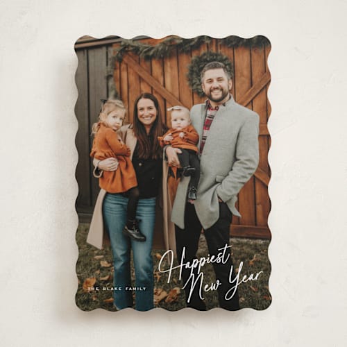 This is a diamond holiday photo cards with standard by chocomocacino called rosquillas printing on recycled smooth signature in standard