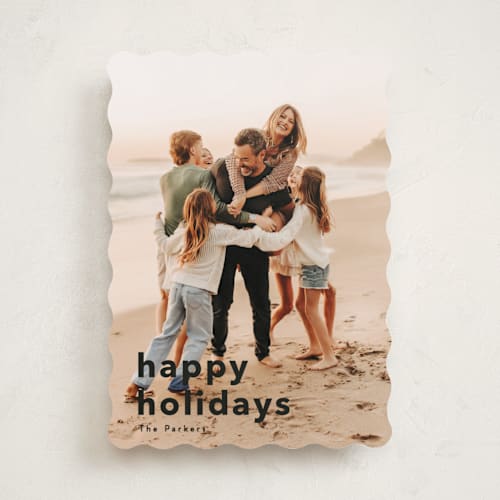 This is a ink holiday photo cards with standard by Angela Thompson called holiday fun! printing on recycled smooth signature in standard