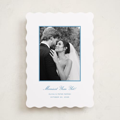 This is a lake holiday photo cards with standard by Megan Davis called galerie printing on recycled smooth signature in standard