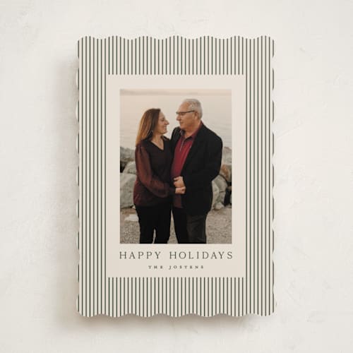 This is a balsam holiday photo cards with standard by Kristie Kern called the prep printing on recycled smooth signature in standard