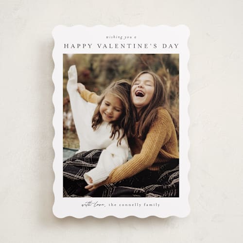 This is a snow valentines day with standard by Chris Griffith called frame of happiness printing on recycled smooth signature in standard